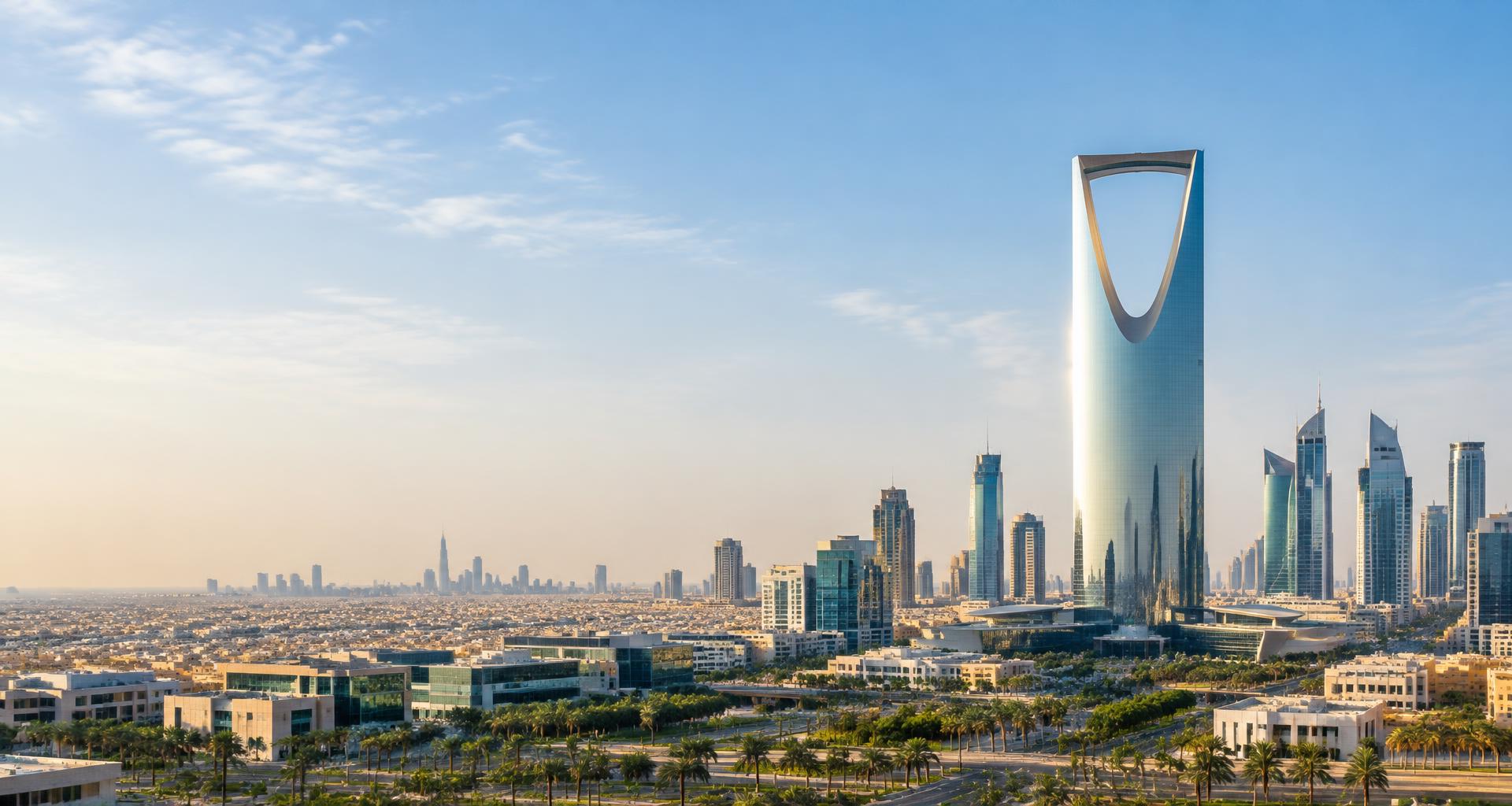 Riyadh skyline and Kingdom Centre